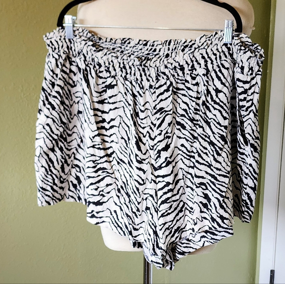 Ava & Viv Zebra Print Shorts